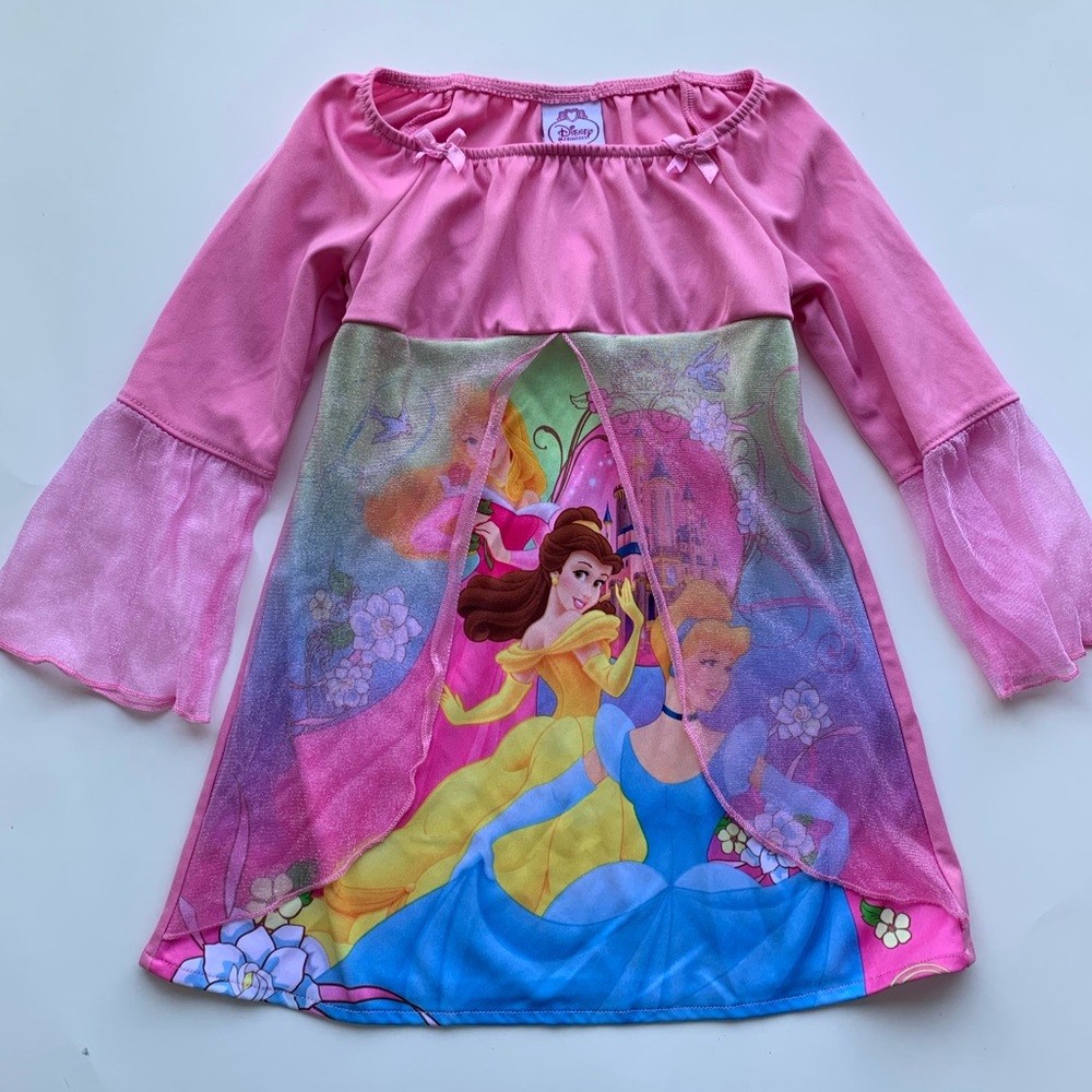 Pink Disney Princess Nightgown 2T